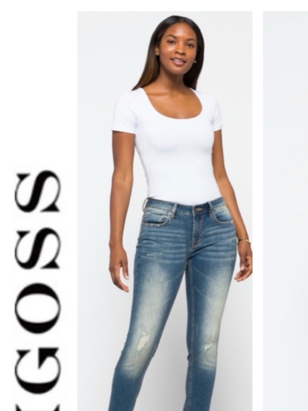 Vigoss Women's Dark Indigo Stretch Jeggings